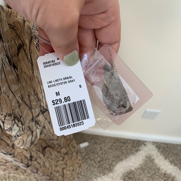 NWT Forever 21 Boho Feather Print Dress - Picture 6 of 7